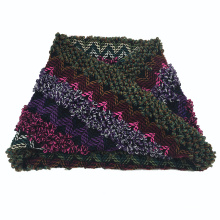 Hiver unisexe de couleur mélangée de couleur chaude imprimant le snood de boucle tricoté lourd (SK176)